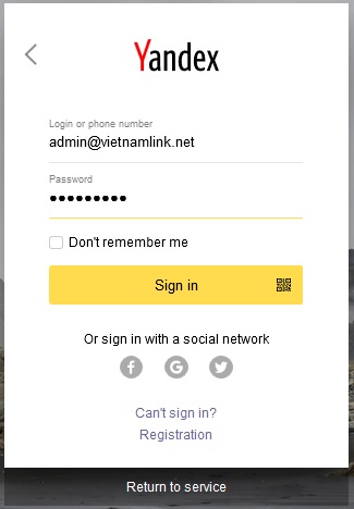 Hướng dẫn cách tạo email theo tên miền riêng miễn phí với Yandex.com