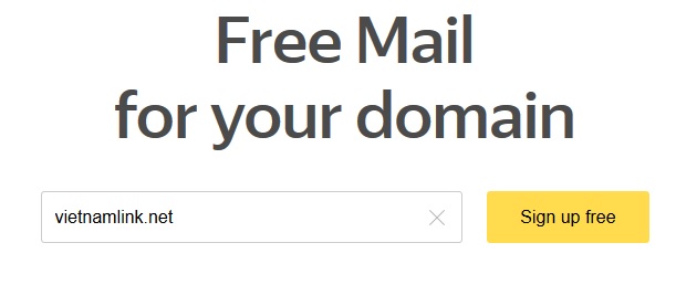 Hướng dẫn cách tạo email theo tên miền riêng miễn phí với Yandex.com