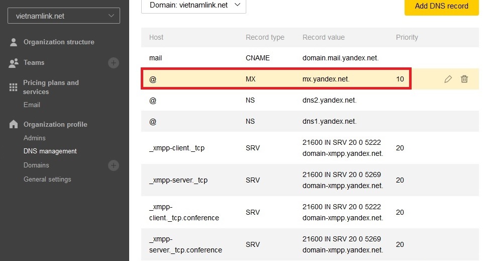 Hướng dẫn cách tạo email theo tên miền riêng miễn phí với Yandex.com