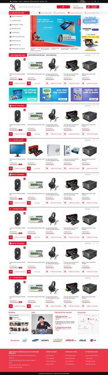 20 mẫu website bán hàng đẹp