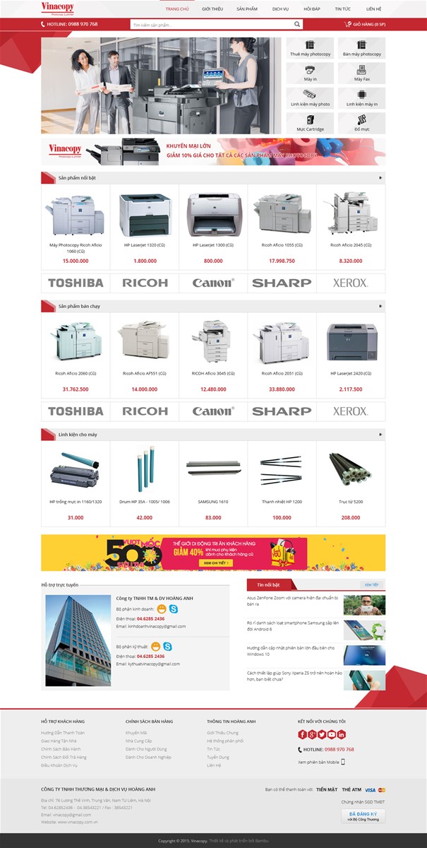 20 mẫu website bán hàng đẹp